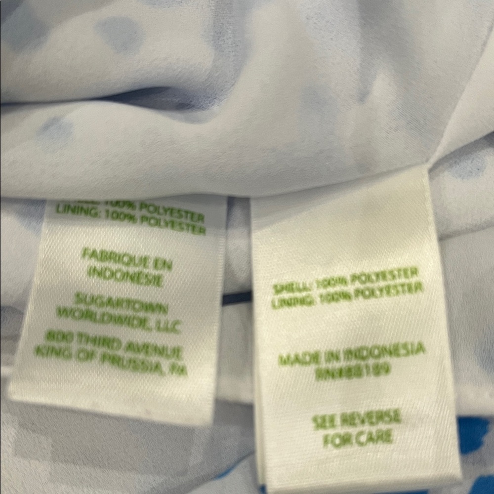 Lilly Pulitzer White and Blue Polka Dot Blouse - Picture 4 of 4